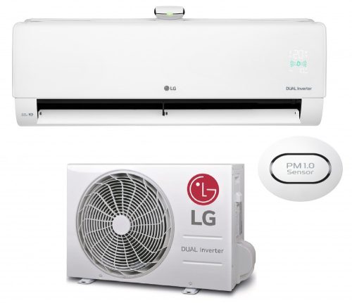 LG DUAL COOL & PURE AP12RK oldalfali monosplit inverteres klíma (R32, 3,5 kW)